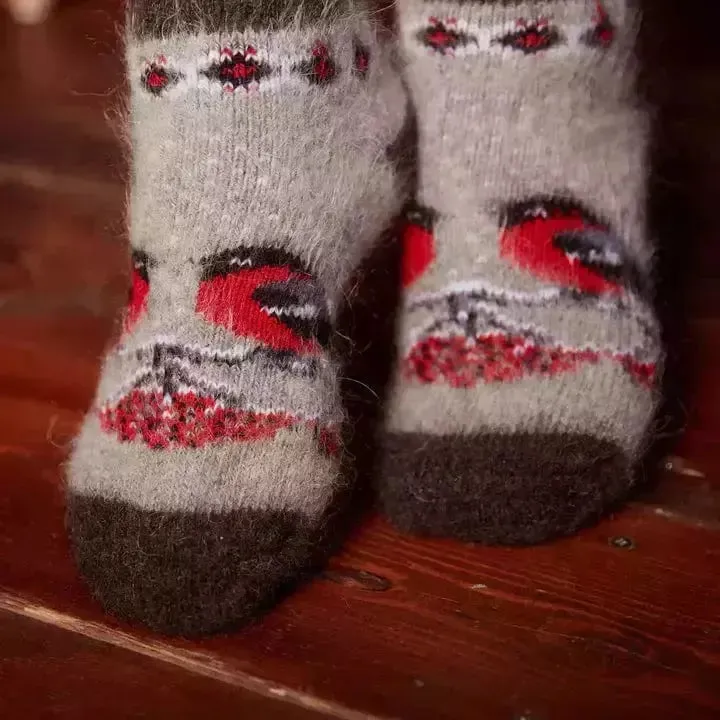 Siberia Spirit Birds and Berries Low Socks