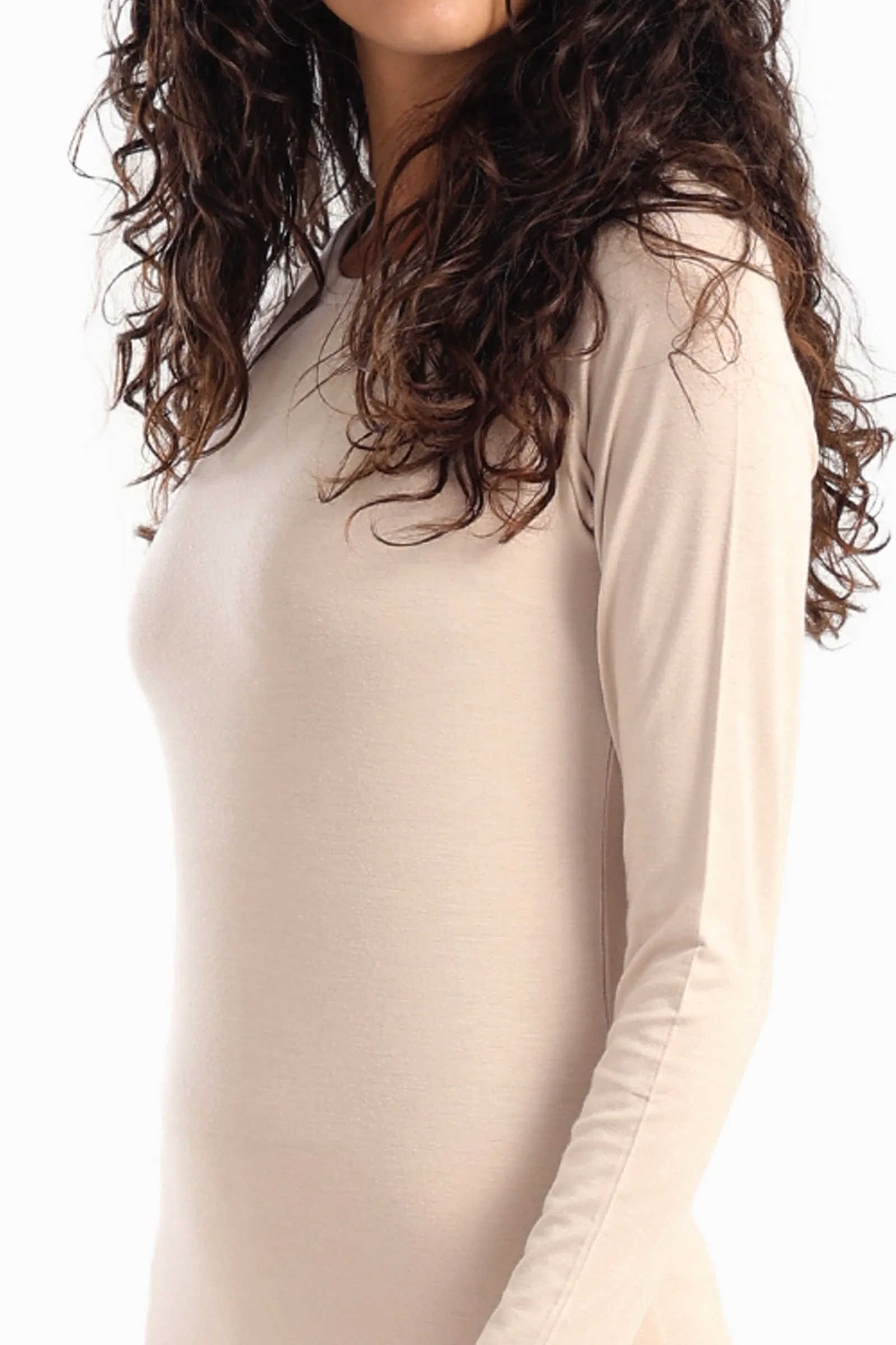 Slim Dress with Back Slit