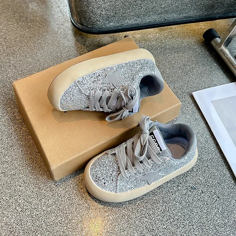 StarSequin Kids Lace-Up Running Sneakers