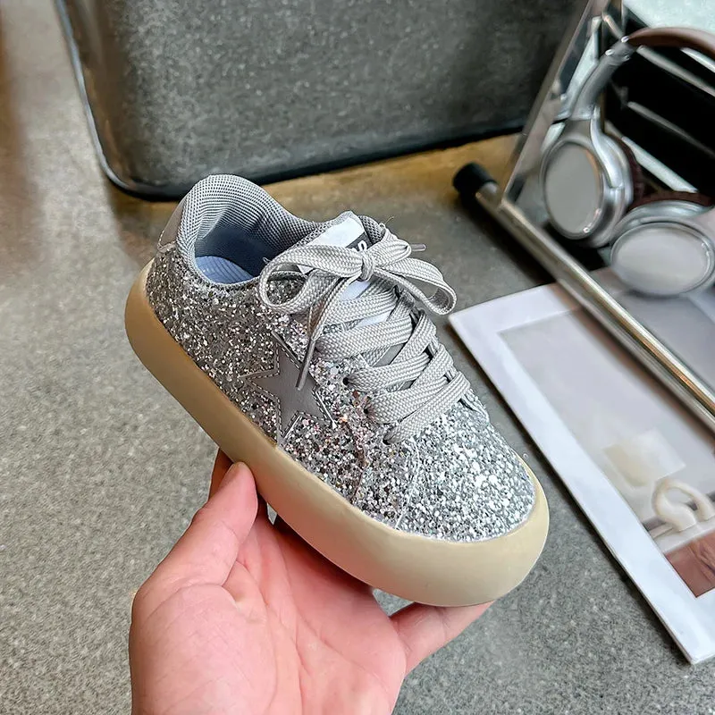 StarSequin Kids Lace-Up Running Sneakers