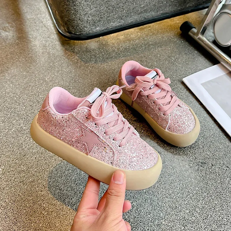 StarSequin Kids Lace-Up Running Sneakers
