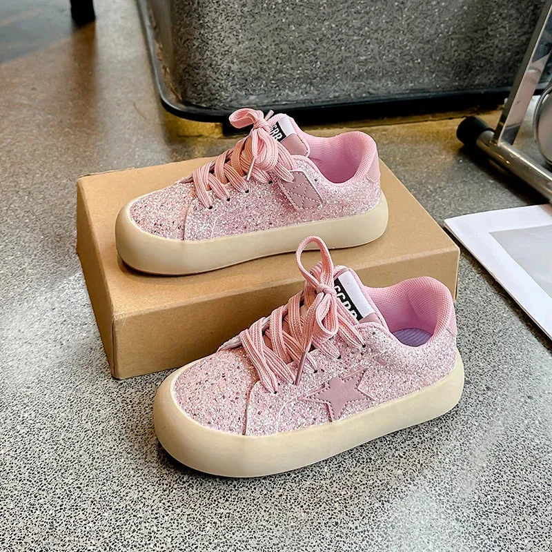 StarSequin Kids Lace-Up Running Sneakers