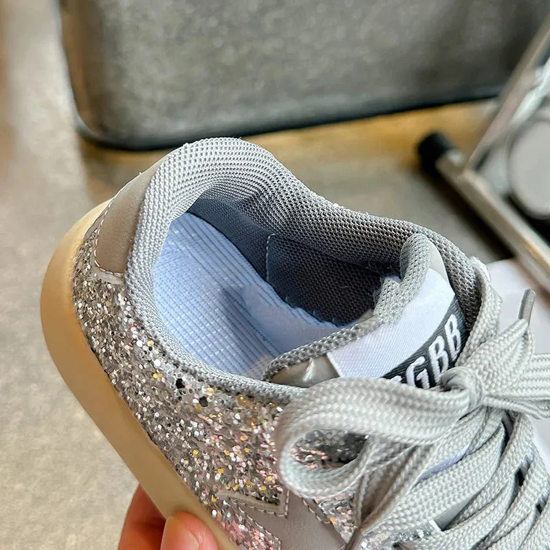 StarSequin Kids Lace-Up Running Sneakers