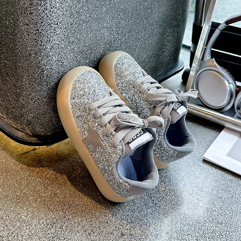 StarSequin Kids Lace-Up Running Sneakers