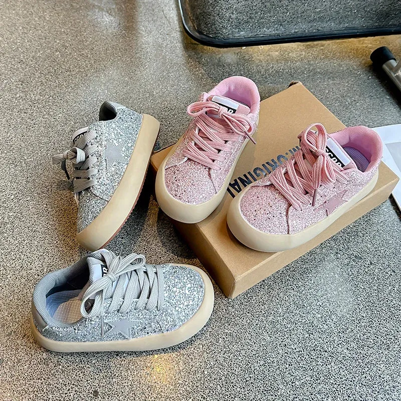 StarSequin Kids Lace-Up Running Sneakers