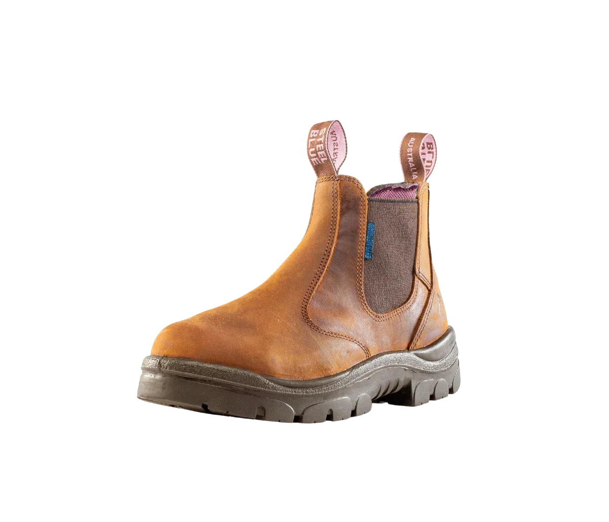 Steel Blue Women's Hobart Ladies 6" Steel Toe WP Work Boot- Brown - 812891