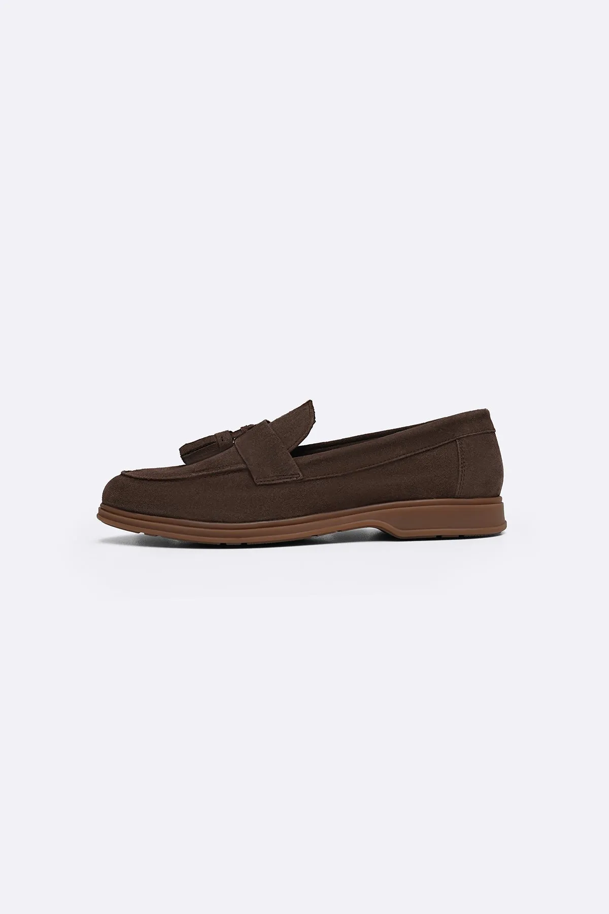 SUEDE LEATHER TASSEL LOAFERS