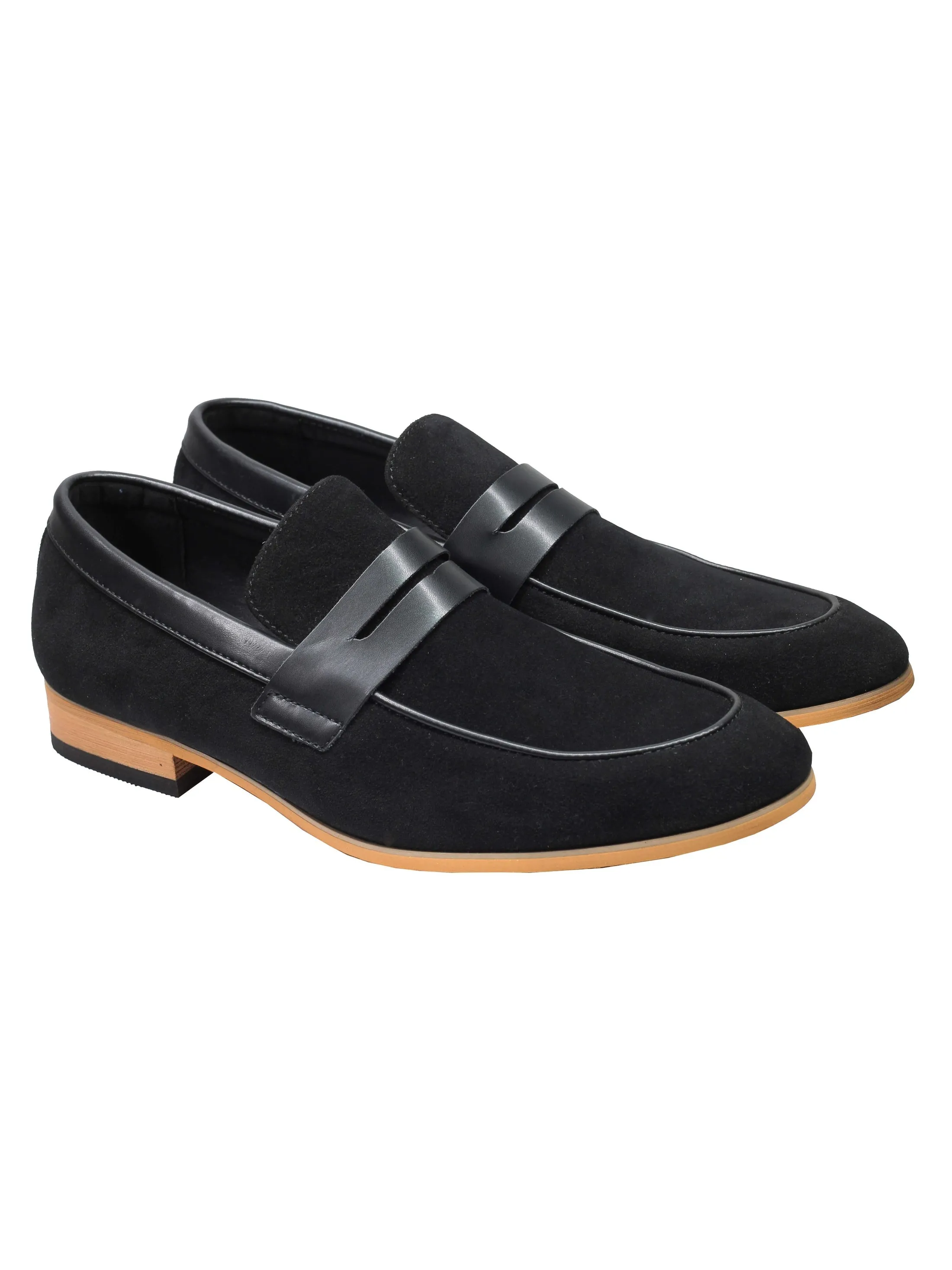 SUEDE PENNY LOAFERS