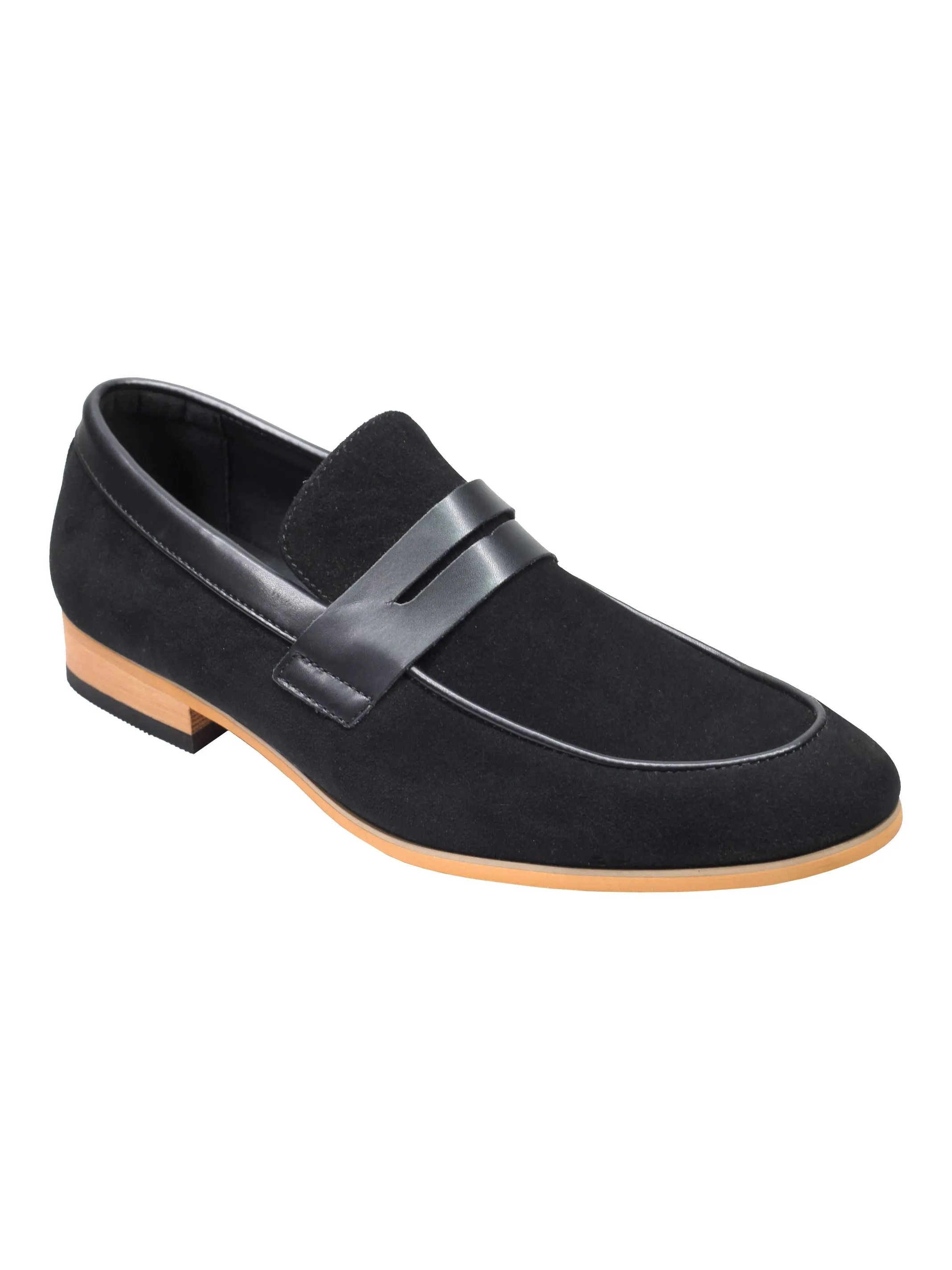 SUEDE PENNY LOAFERS