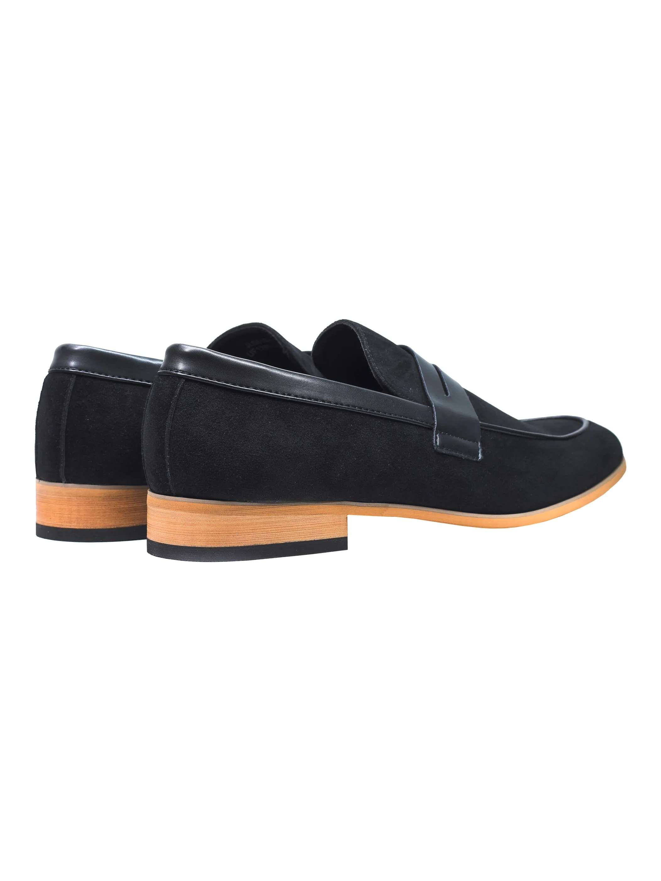 SUEDE PENNY LOAFERS