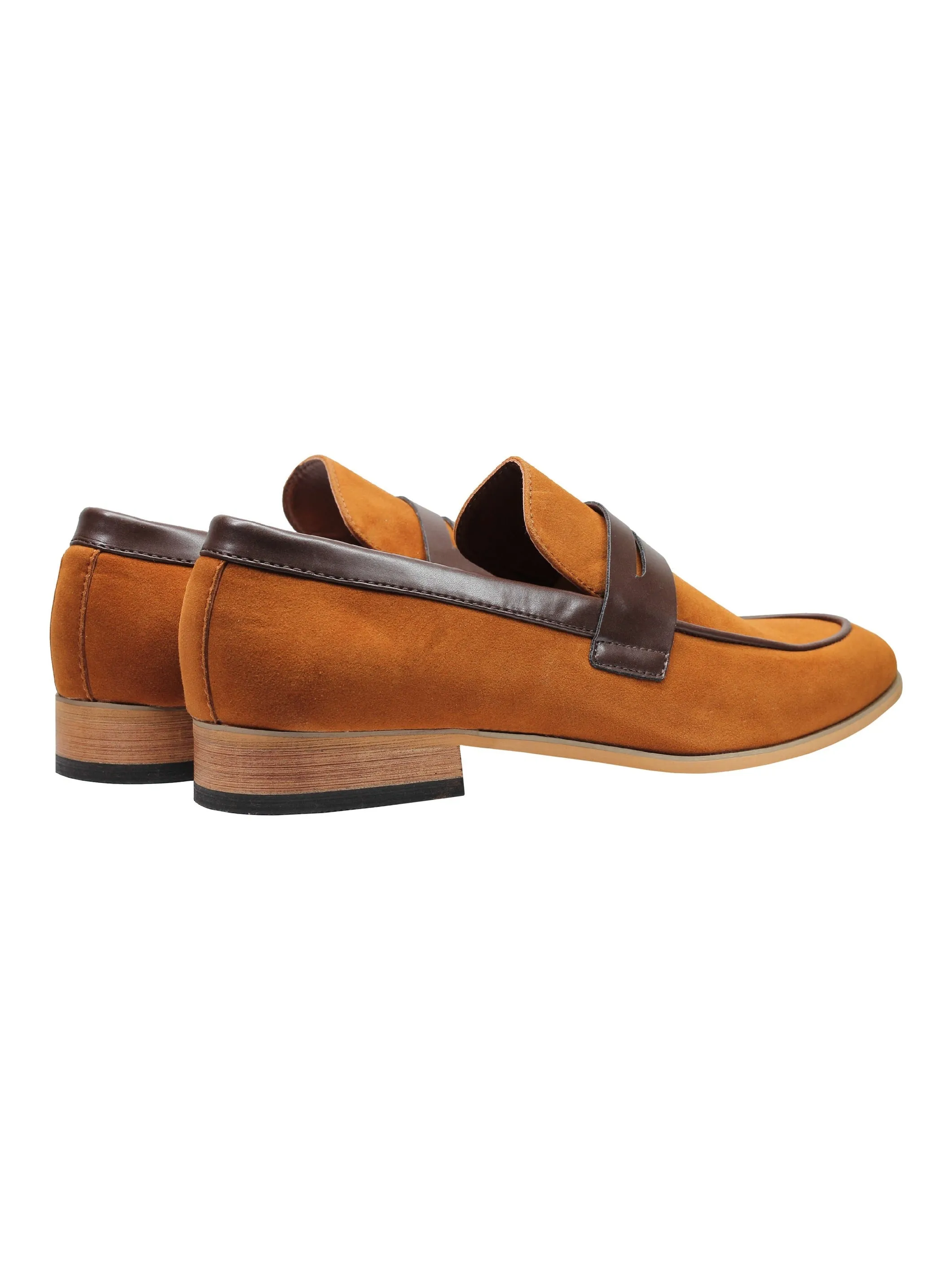 SUEDE PENNY LOAFERS