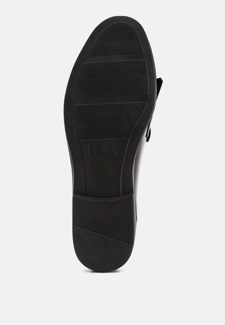Tassel Detail Patent Loafers By Ruw