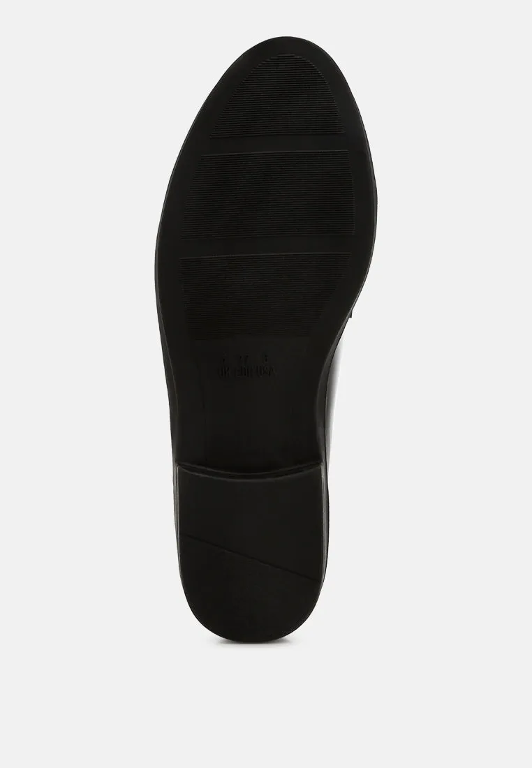 Tassel Faux Leather Loafers By Ruw