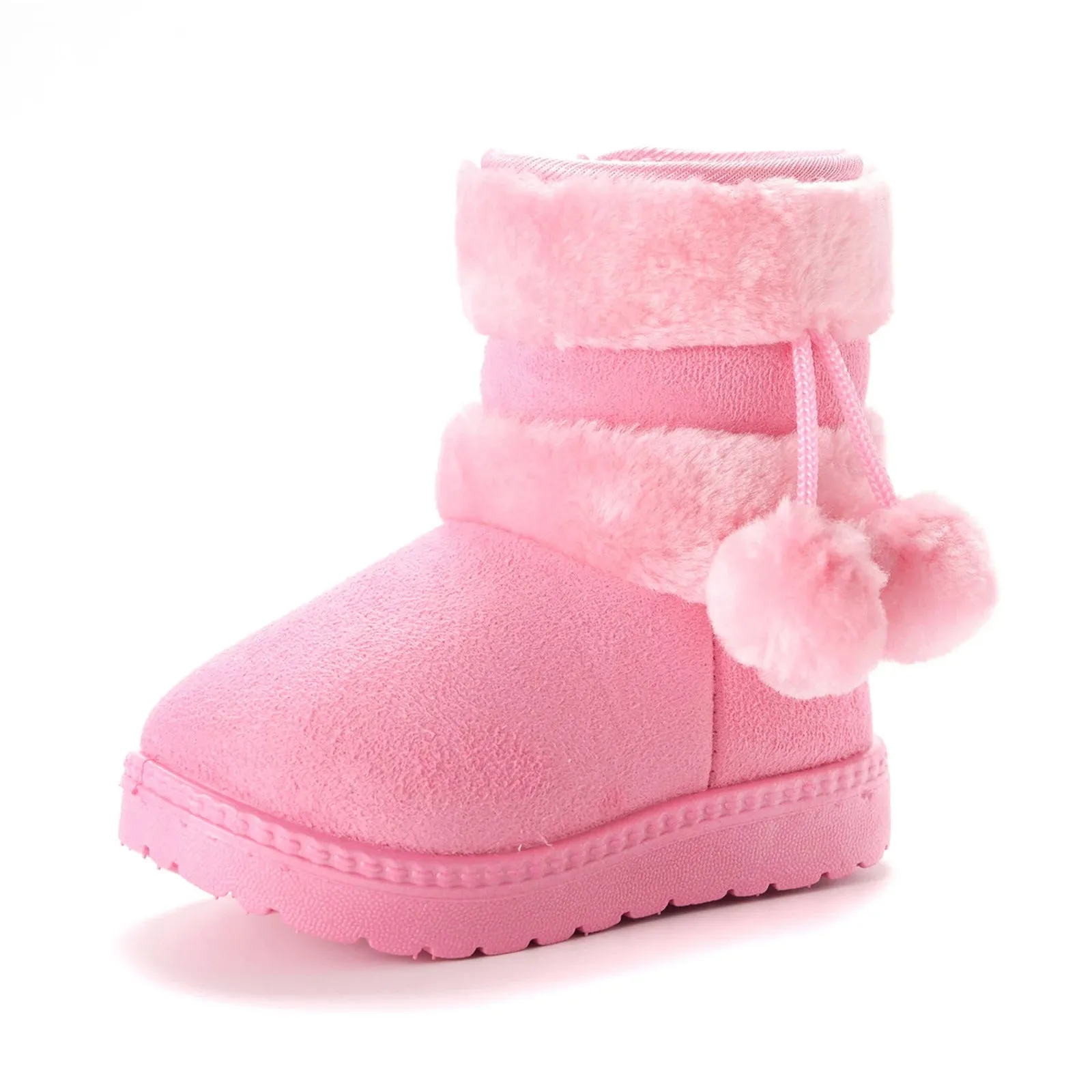 Toddler Little Kids Winter Snow Ankle Boots Non Slip Soft Sole Cotton Snow Boots for Boys Girls Kids Outdoor Winter Walking Shoes Infant Hiking Snow Boots