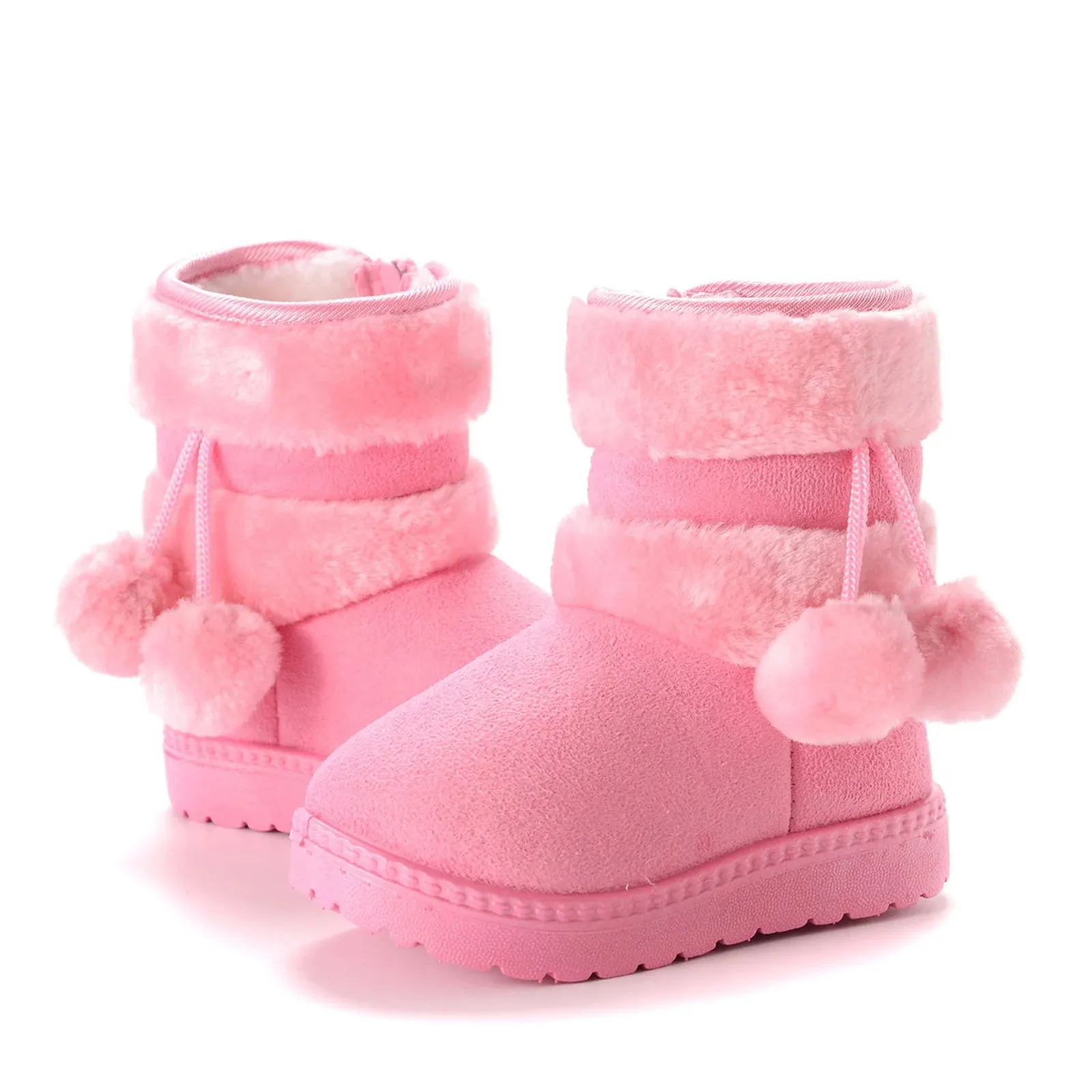 Toddler Little Kids Winter Snow Ankle Boots Non Slip Soft Sole Cotton Snow Boots for Boys Girls Kids Outdoor Winter Walking Shoes Infant Hiking Snow Boots