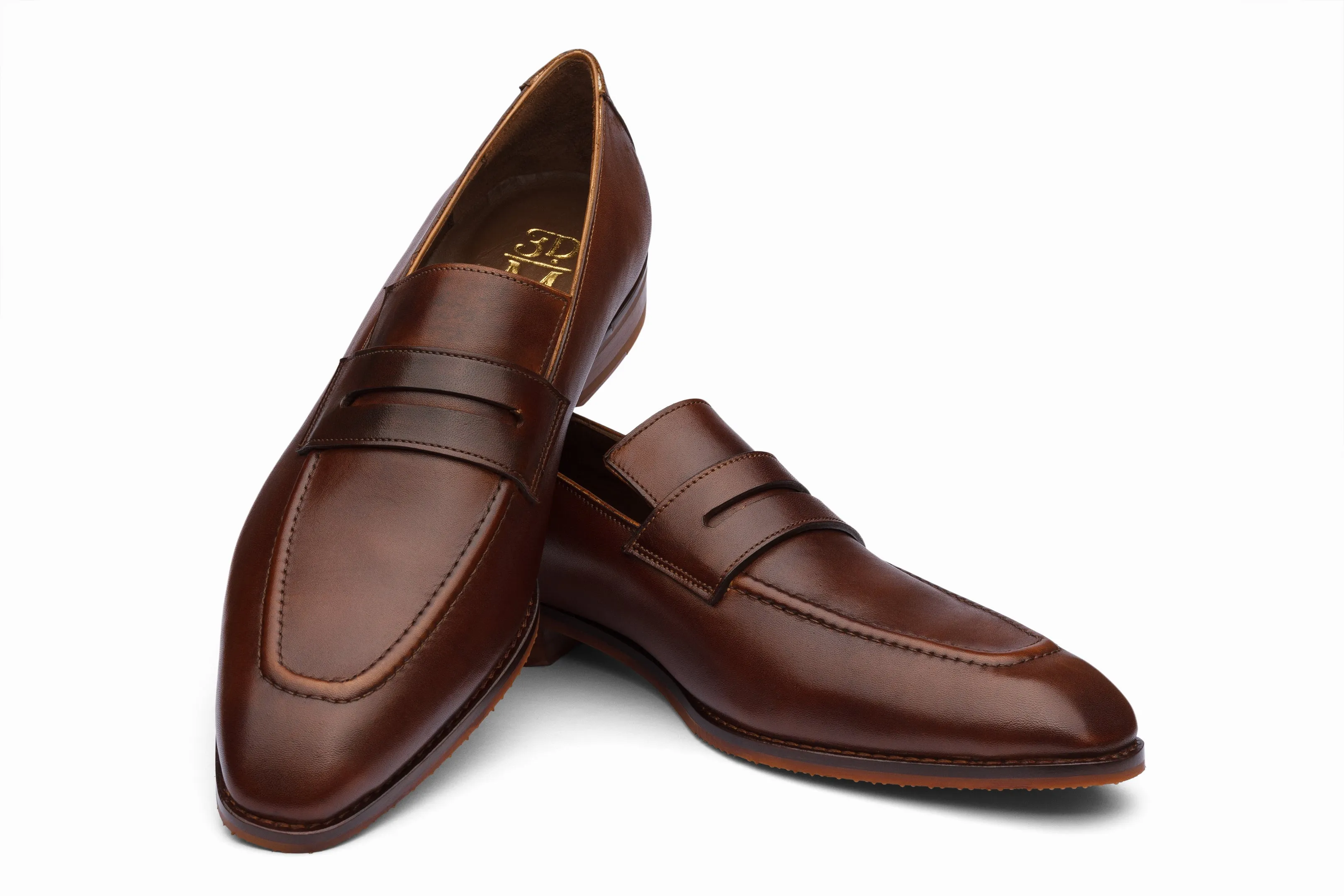 Vegano Penny Loafers - Tobacco
