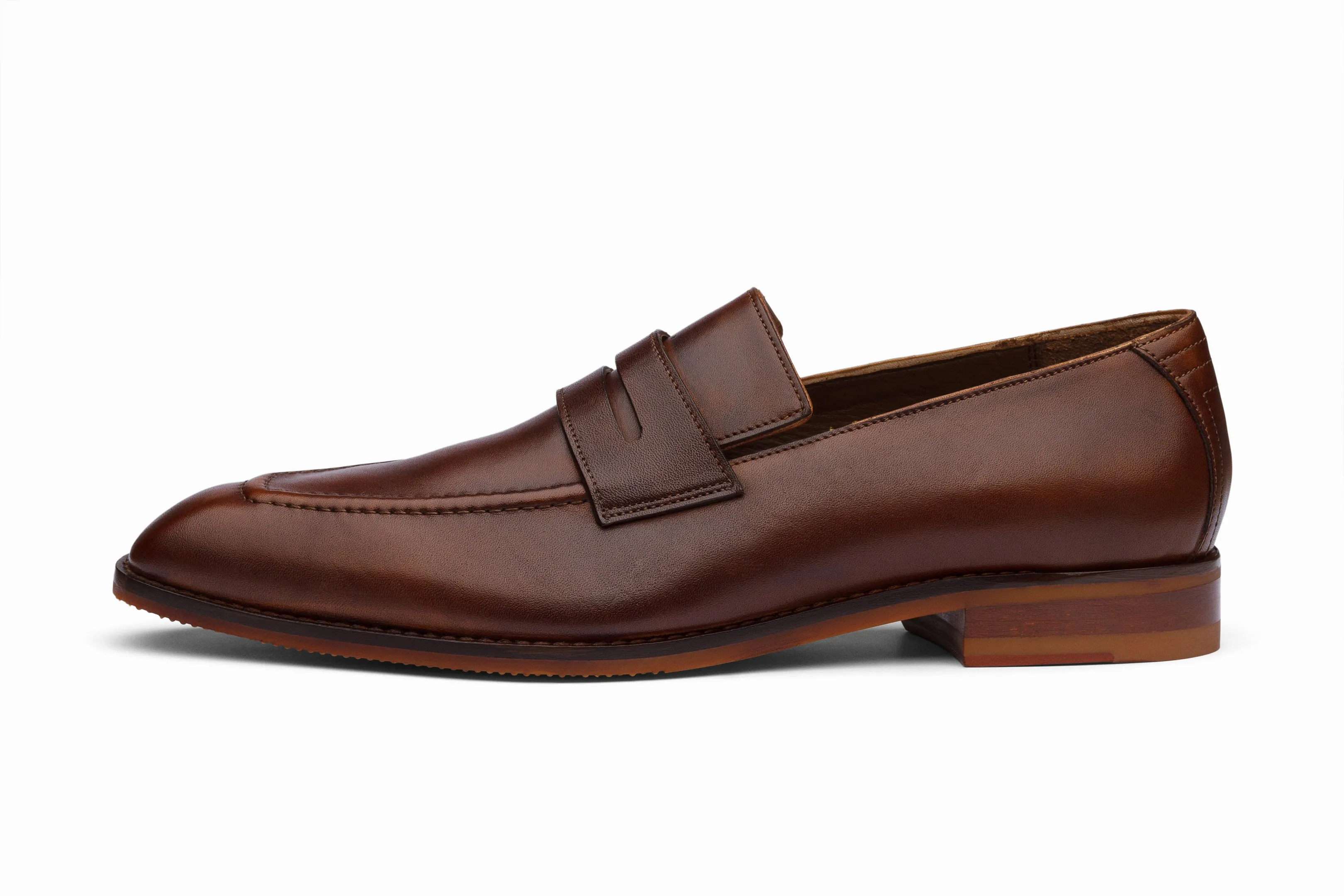 Vegano Penny Loafers - Tobacco