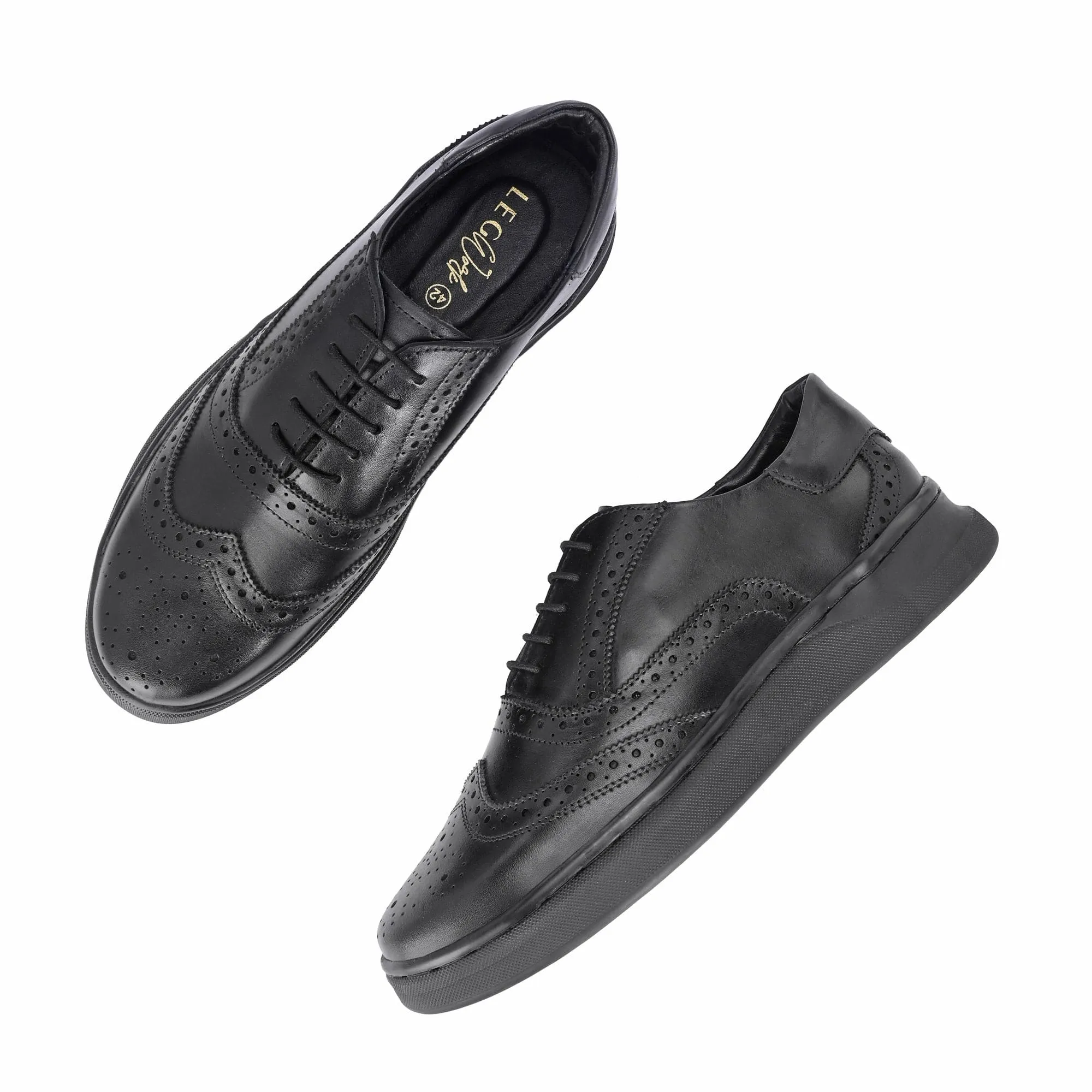 Wingtip Marvel Black Men's Sneakers