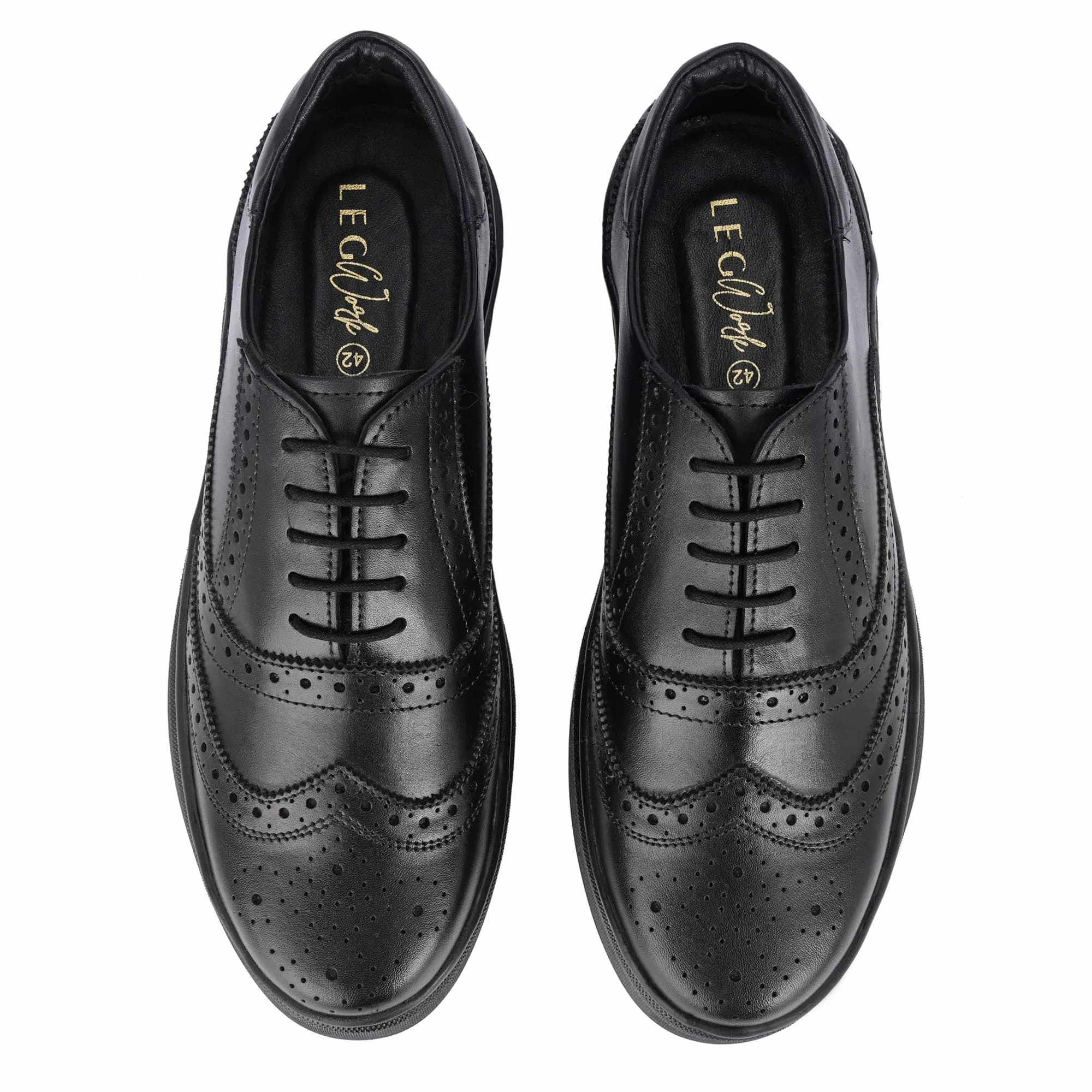 Wingtip Marvel Black Men's Sneakers