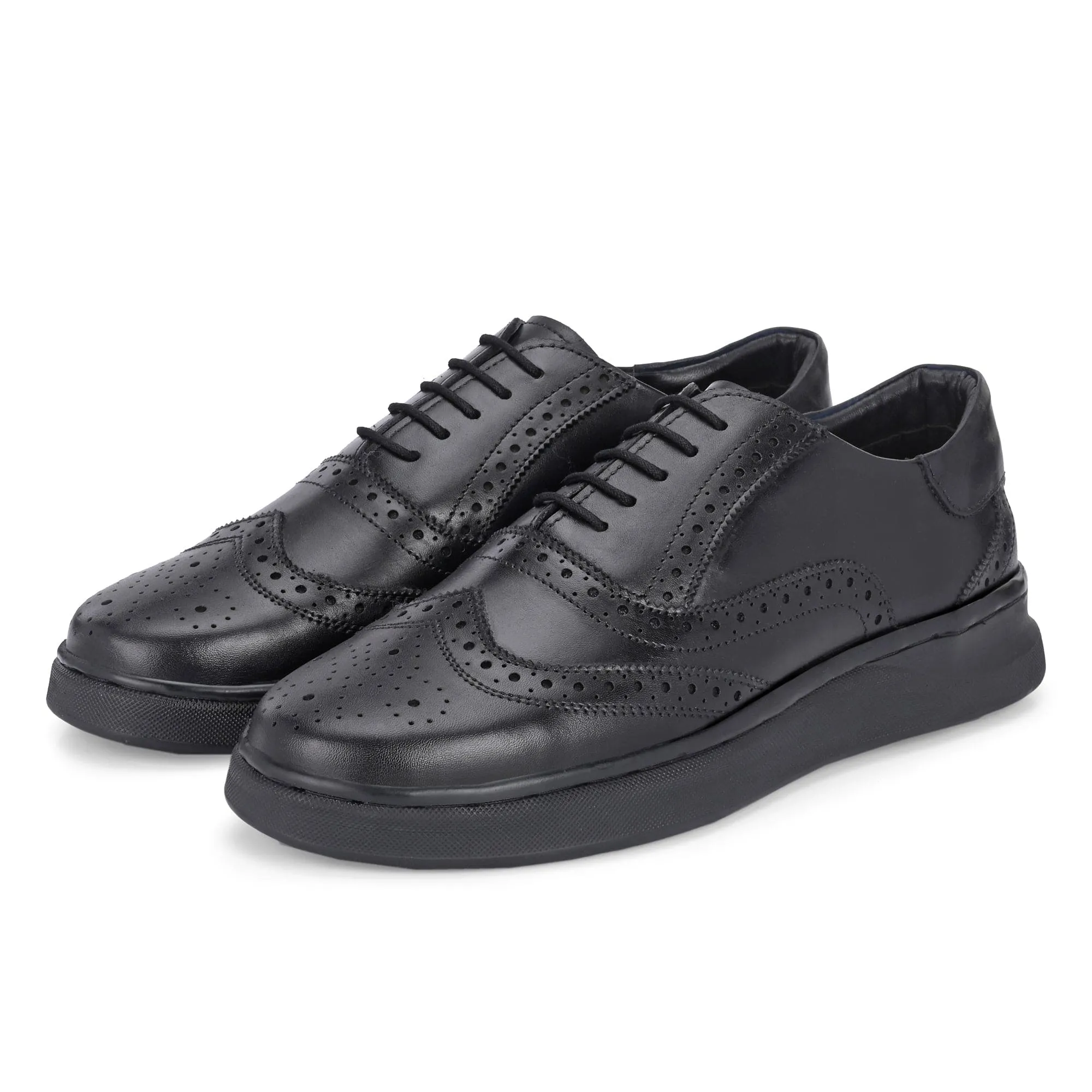 Wingtip Marvel Black Men's Sneakers