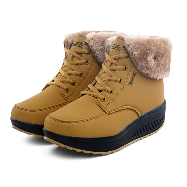 Winter Women's Snow Platform Boots Shoes