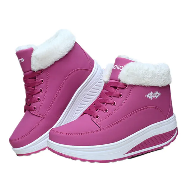 Winter Women's Snow Platform Boots Shoes