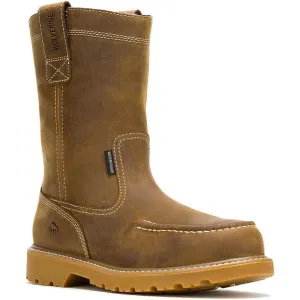 Wolverine Men's Floorhand Moc Toe Waterproof Pull On Wellington Work Boot - Wheat - W250029