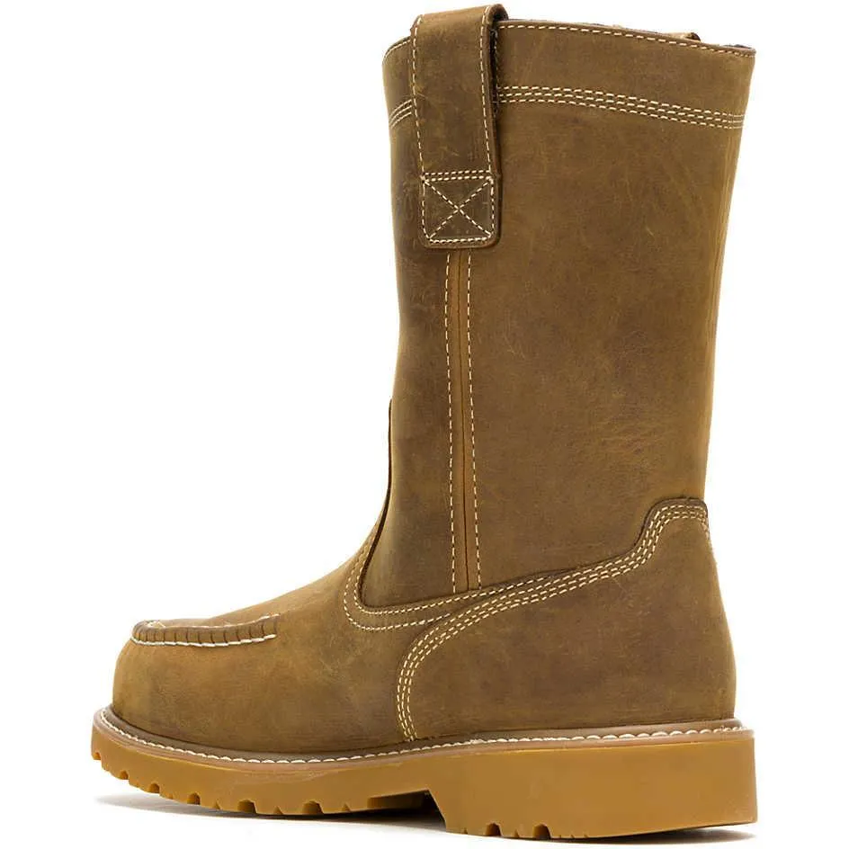 Wolverine Men's Floorhand Moc Toe Waterproof Pull On Wellington Work Boot - Wheat - W250029