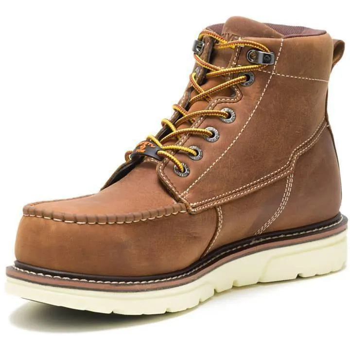 Wolverine Men's I-90 Durashock 6" Soft Toe Waterproof Wedge Work Boot- Tan - W200051