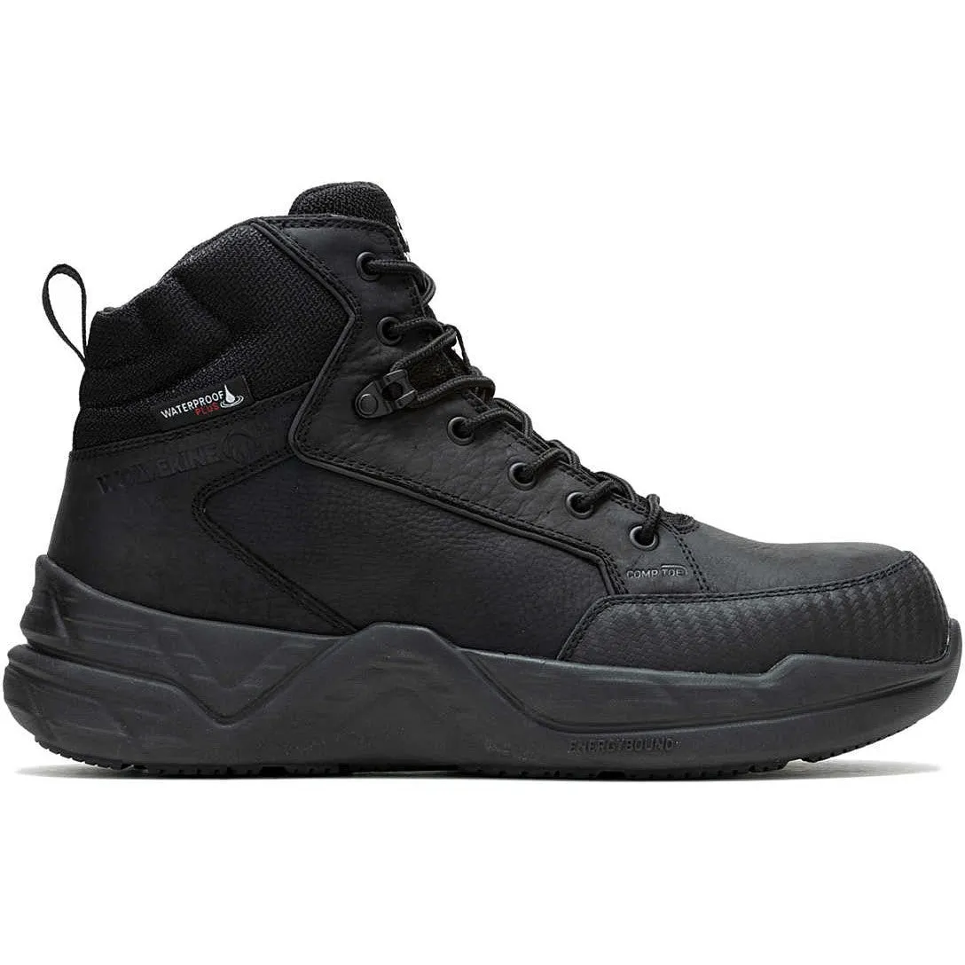 Wolverine Men's ProShift LX 6" Composite Toe Waterproof Work Boot -Black- W241009