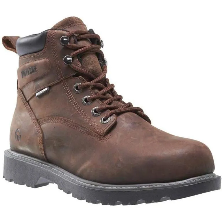 Wolverine Women's Floorhand Steel Toe Waterproof Work Boot - Brown - W10696