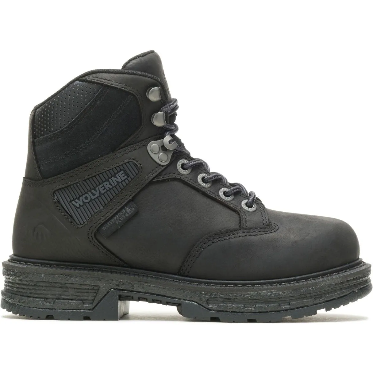 Wolverine Women's Hellcat UltraSpring Steel Toe 6" Waterproof Work Boot - Black - W210106