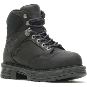 Wolverine Women's Hellcat UltraSpring Steel Toe 6" Waterproof Work Boot - Black - W210106