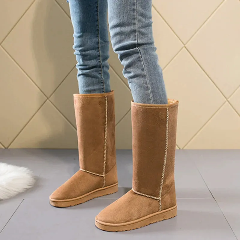 Women Classic Ladies Girls Winter Snow Boots Waterproof Warm Knee High Winter