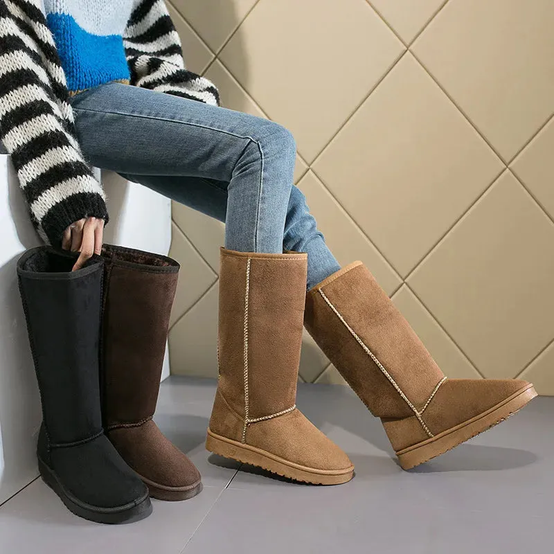 Women Classic Ladies Girls Winter Snow Boots Waterproof Warm Knee High Winter