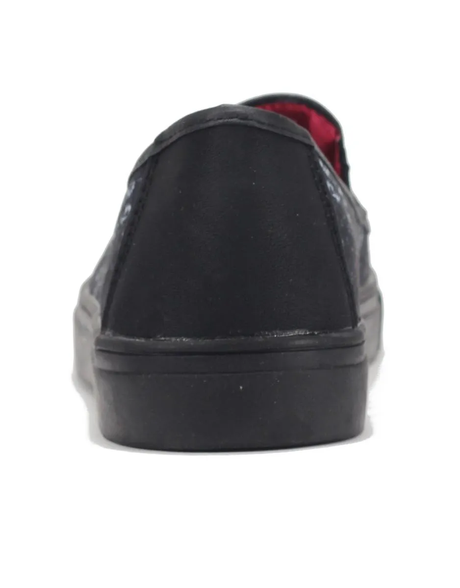 Women's Chill Preach Black Slip on Sneaker