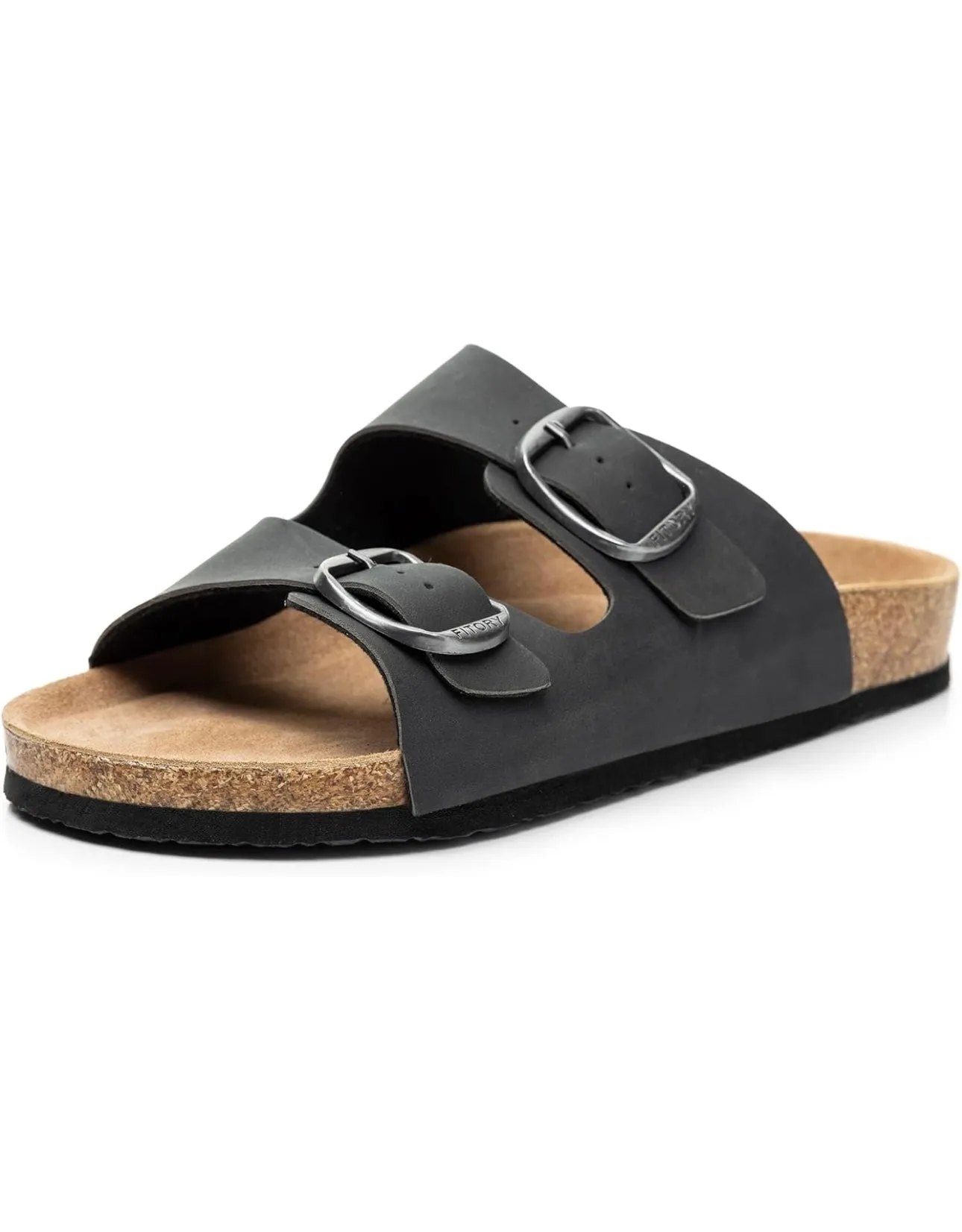 Women’s Leather Sandals with Cork Footbed