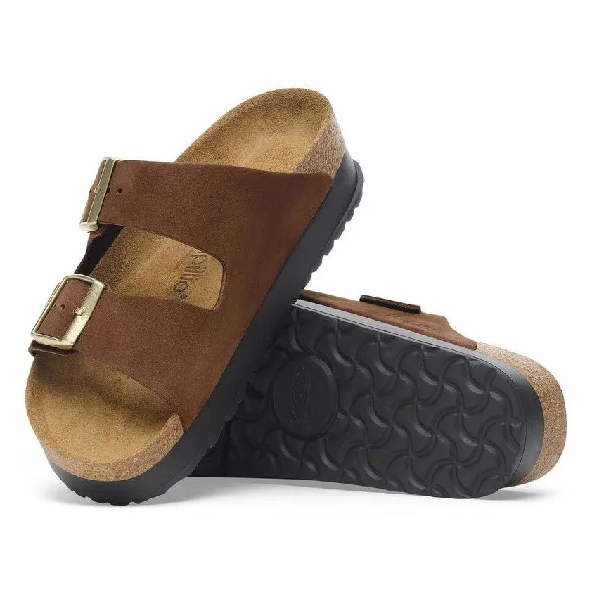 Women's Papillio Arizona Flex Platform Nubuck Leather 1028366 Color:  Dark Tea