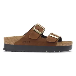 Women's Papillio Arizona Flex Platform Nubuck Leather 1028366 Color:  Dark Tea