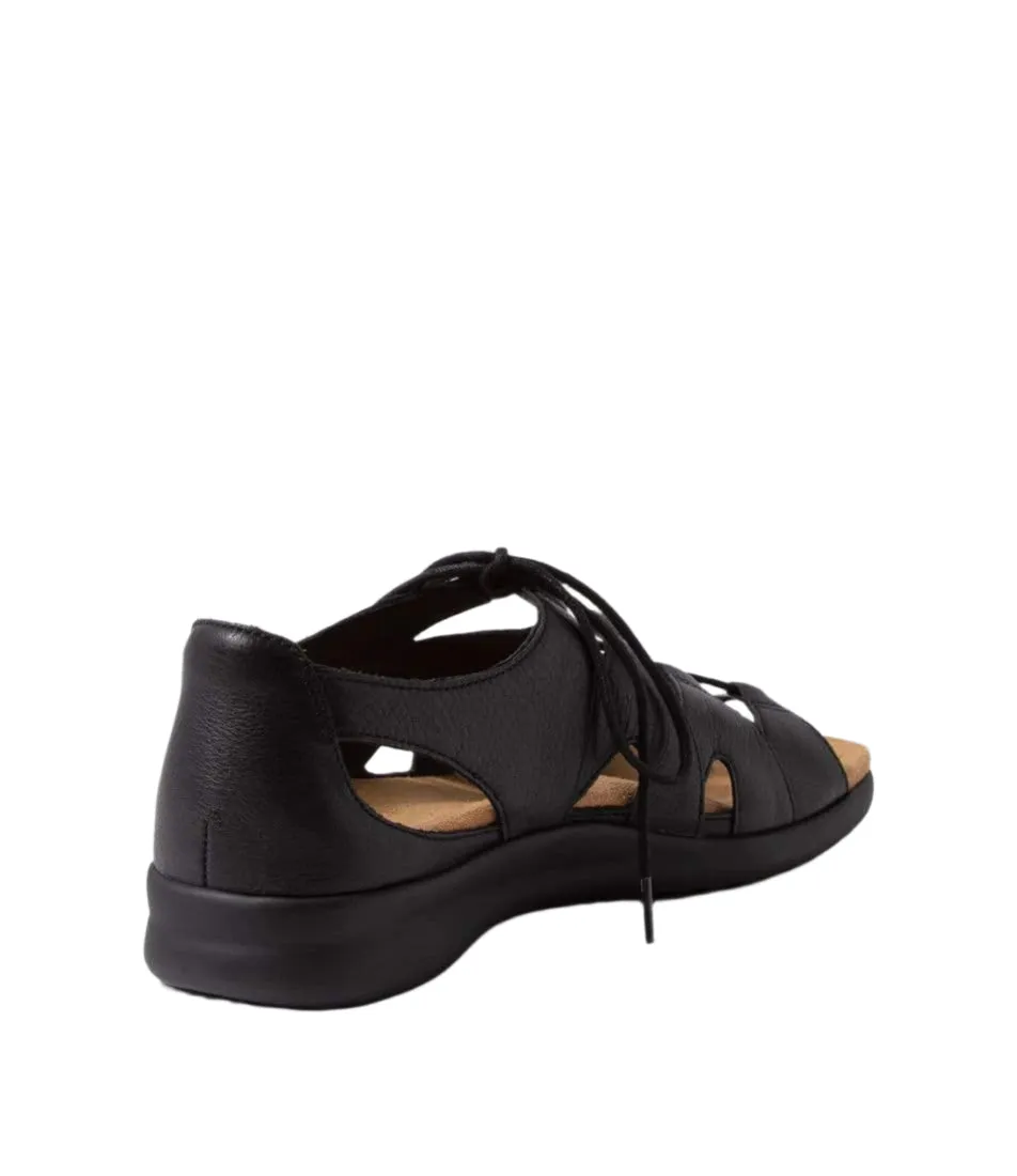 WOMEN'S ZIERA BARNETT | BLACK LEATHER