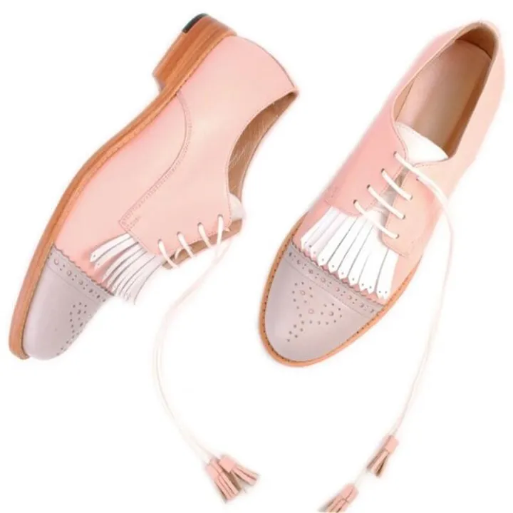Zoya Color Contrast Tassel Brogues - 4 Colors